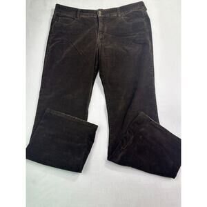Levis 526 Jeans Slender Boot Cut Womens Size 16 Med Brown Corduroy Stretch Pants